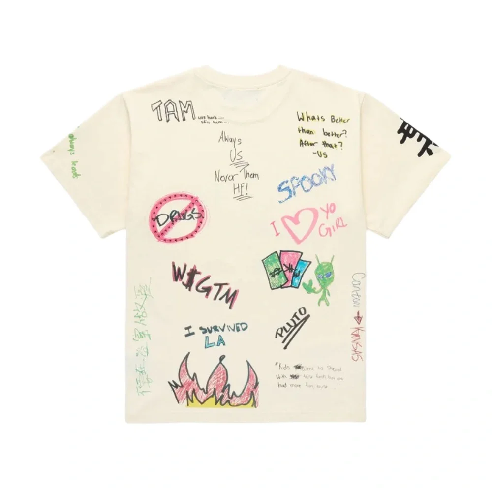 Homme + Femme "Rest Stop" Off White Tee ( Oversized ) Fits Large - Picture 2 of 16